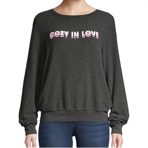 WILDFOX Cozy In Love BBJ Graphic Pullover